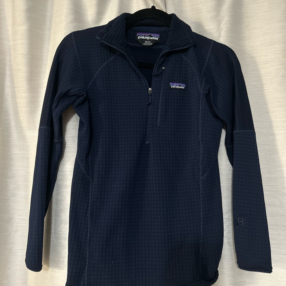 Patagonia Dark Blue Quarter-Zip Fleece
